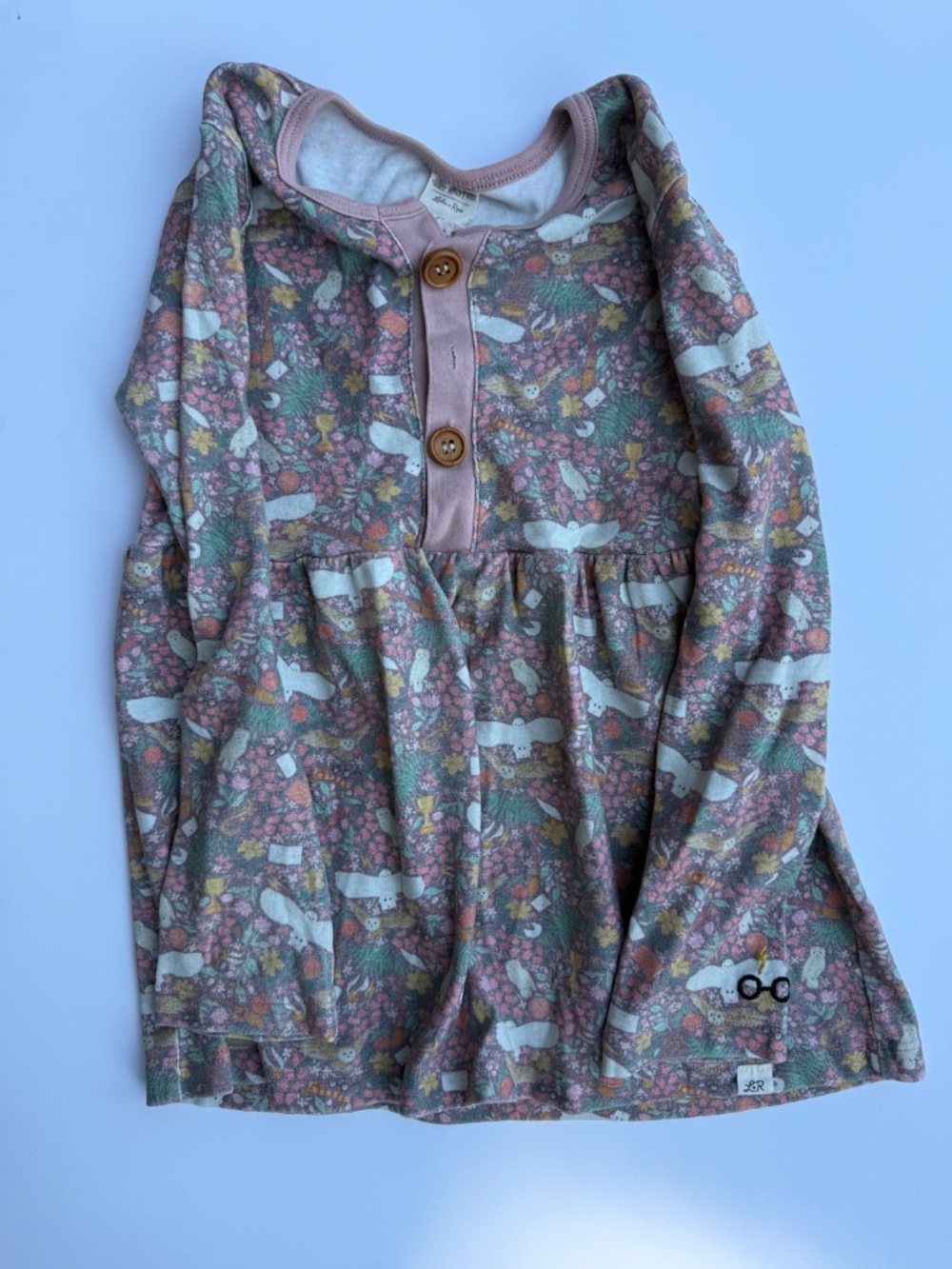 Lulu and Roo Little Road Harry Potter Knit Hedwig Peplum Top 6 7 8 9 10